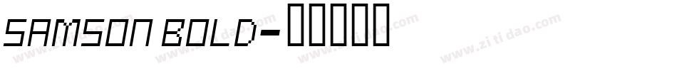 Samson Bold字体转换